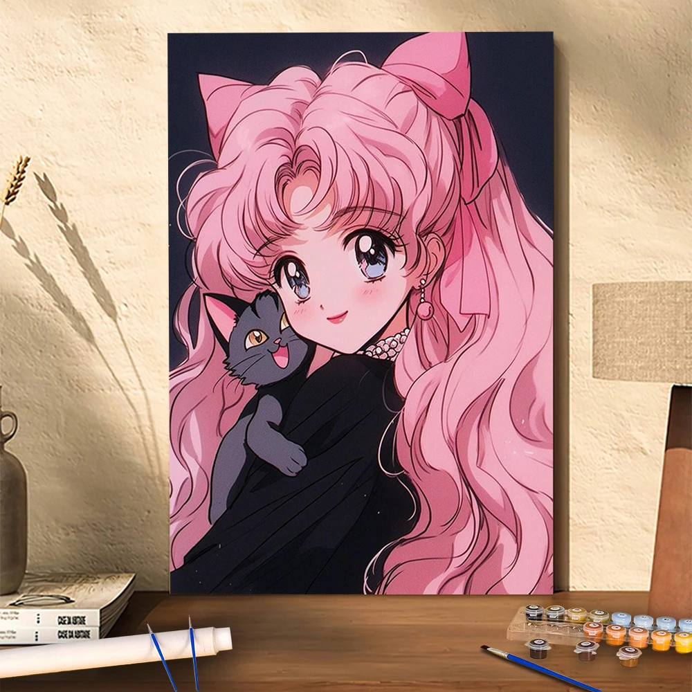 ZB中号尺寸40CM*50CM数字油画送礼物装饰画