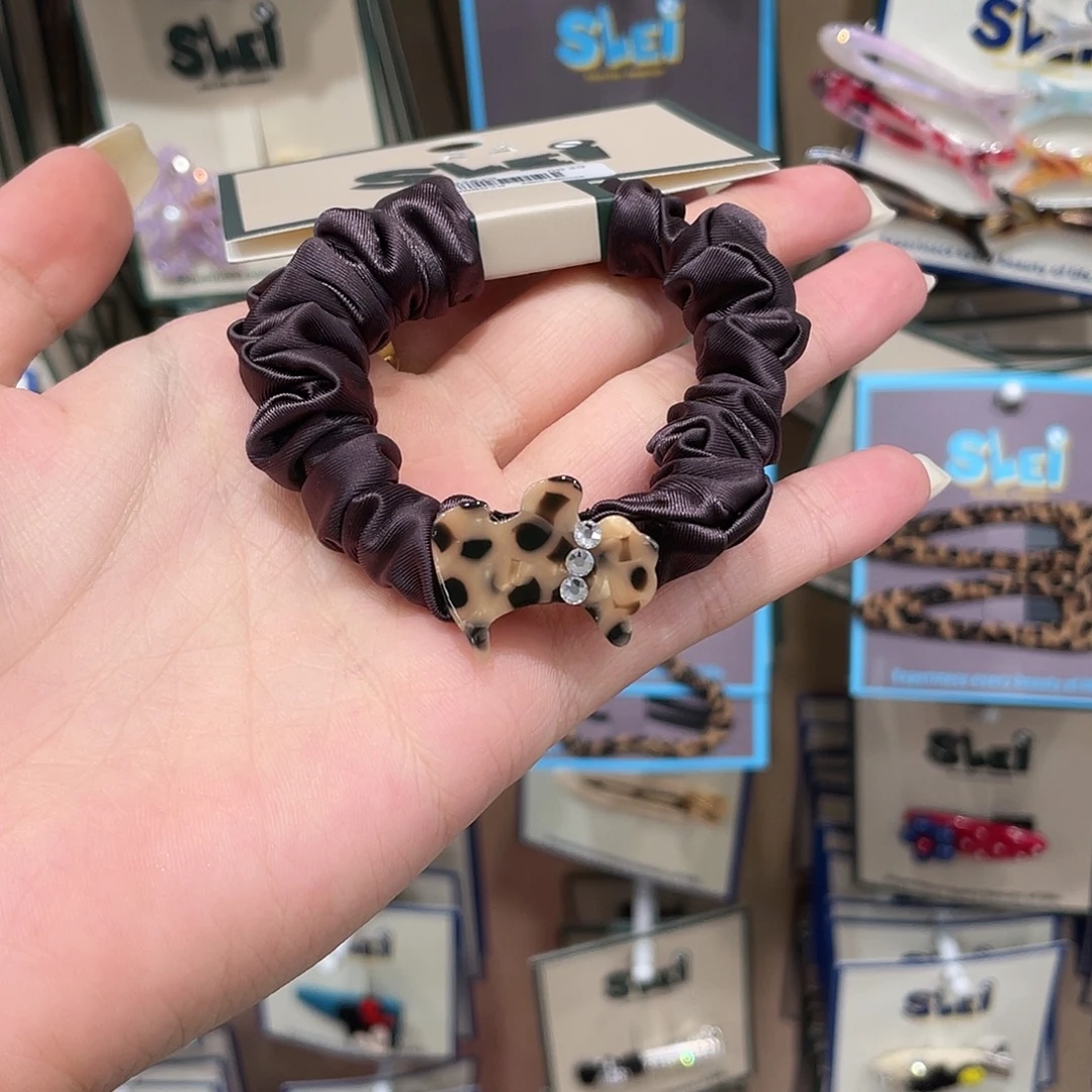 布艺非金属深咖色豹纹狗面膜