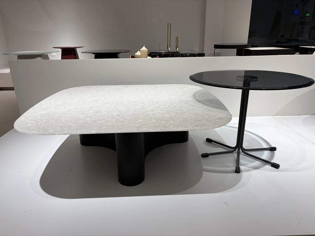 巴西冰钻天然奢石茶几桌子简约轻奢家用客厅意式极简