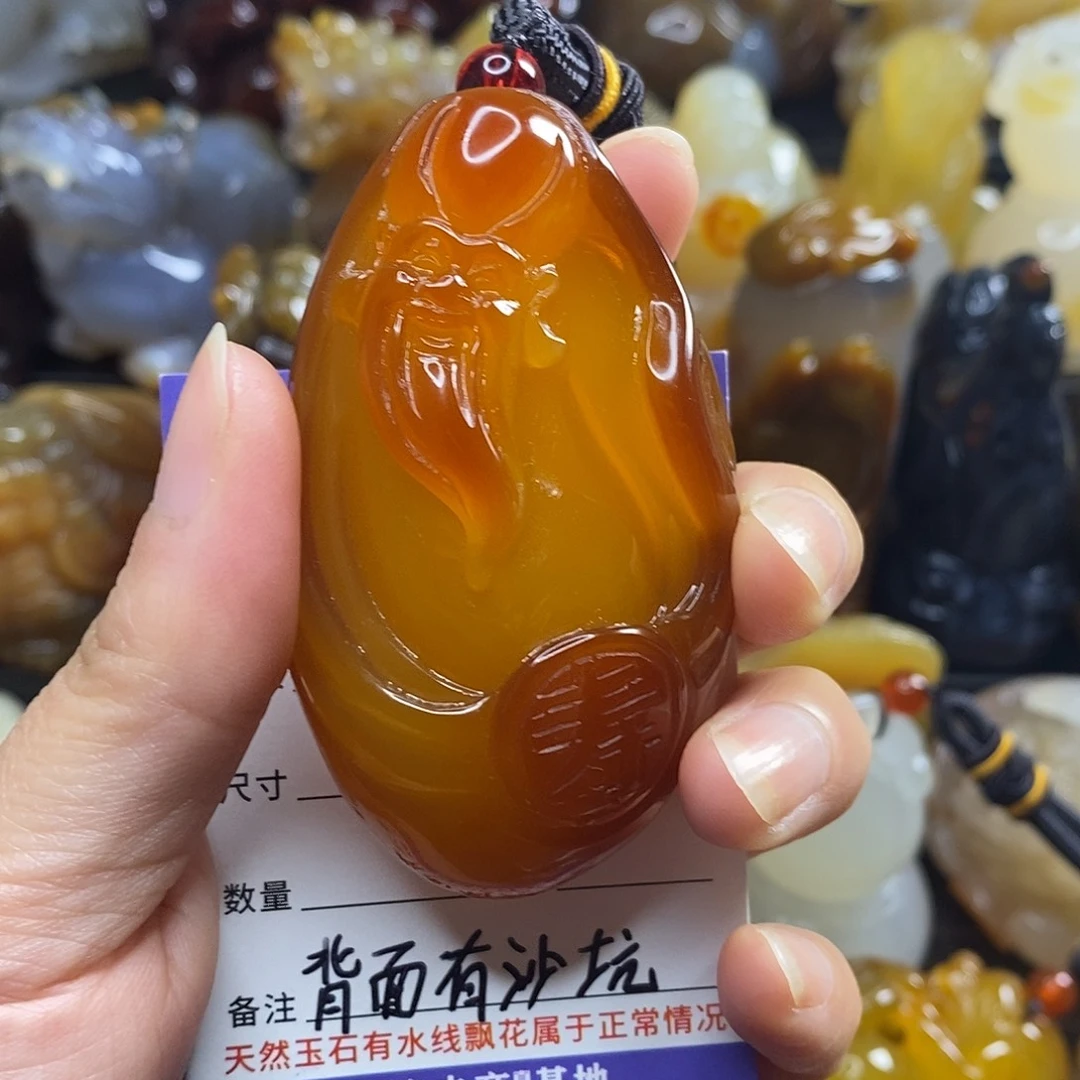 玛瑙/玉髓未镶嵌手把件