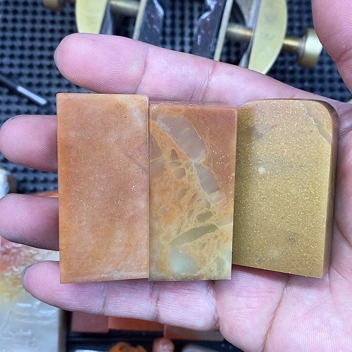 寿山石现场篆刻作品