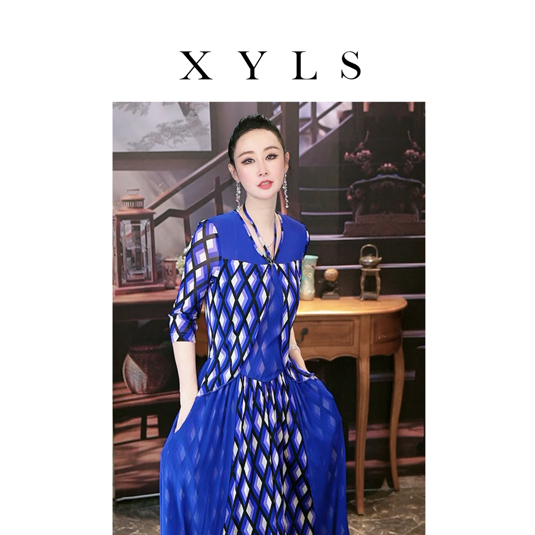 女装连衣裙弹力印花T006721