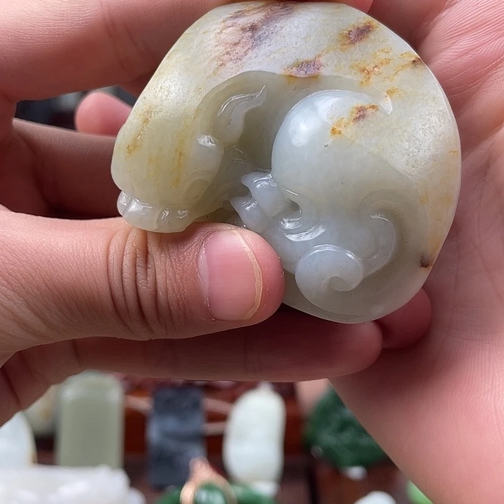 和田玉未镶嵌挂件