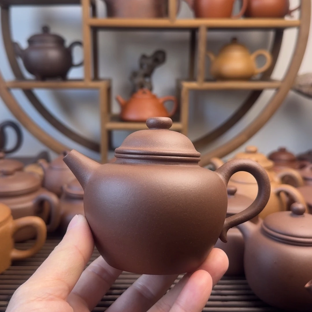 茶壶紫砂大彬圈钮240cc台西嫩底槽清