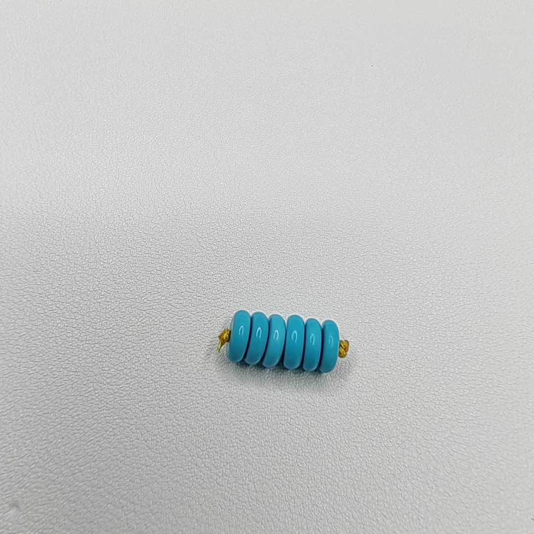 高瓷8mm蓝色隔片diy配饰