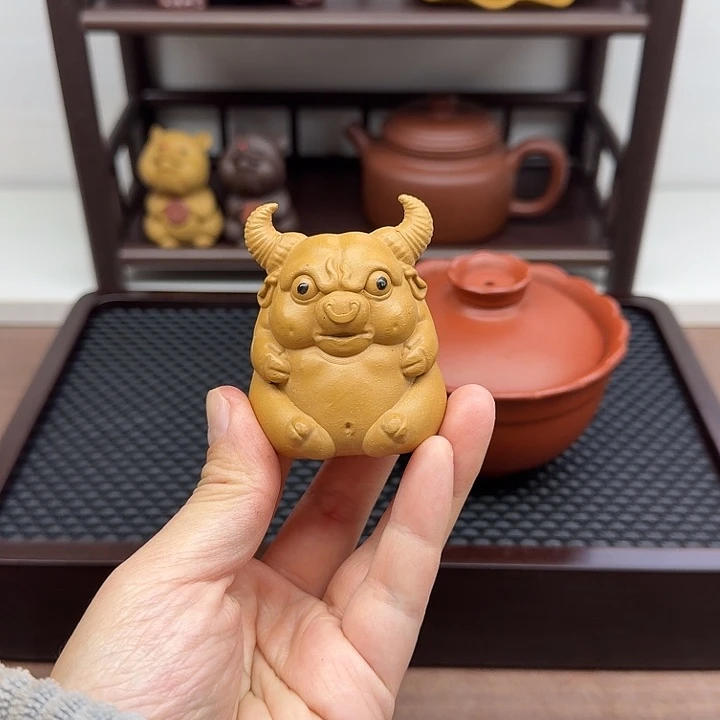 茶案段泥牛魔王茶宠