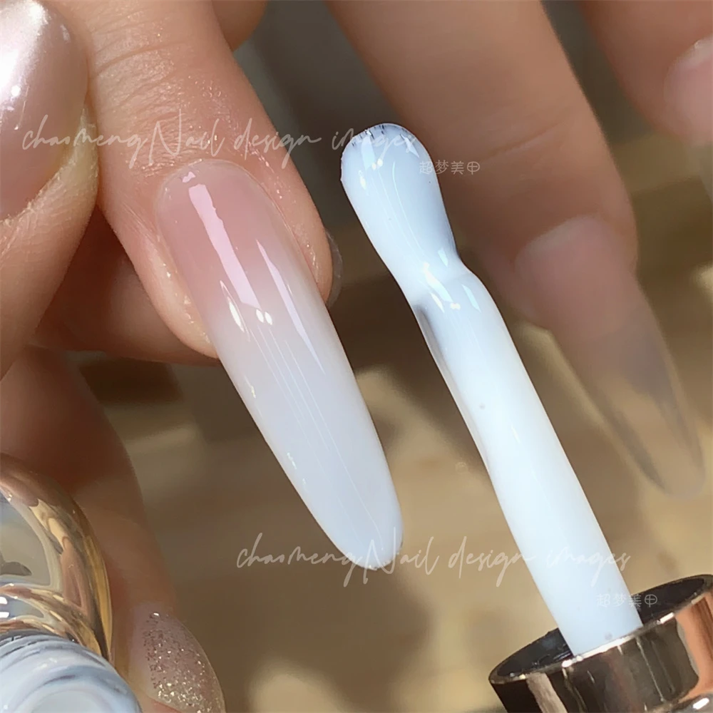 超梦特调蛋白胶+杏灰色 美甲店专用指甲油胶半透穿戴甲打底跳色胶