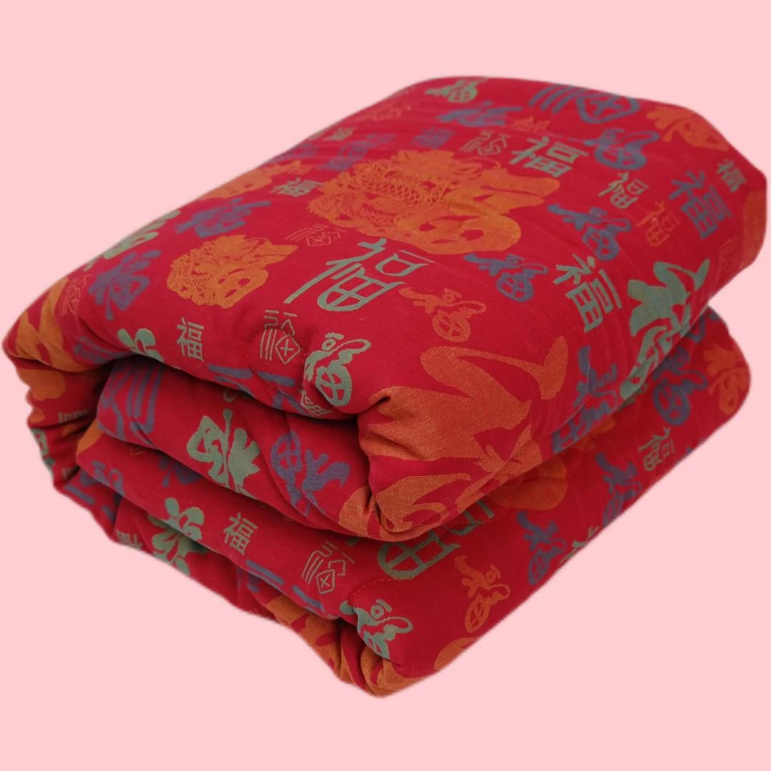 120*150cm纯棉双层纱民族风单人小被子便携柔软行走被可机洗水洗