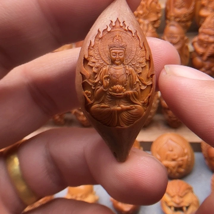 橄榄核吊坠21观音