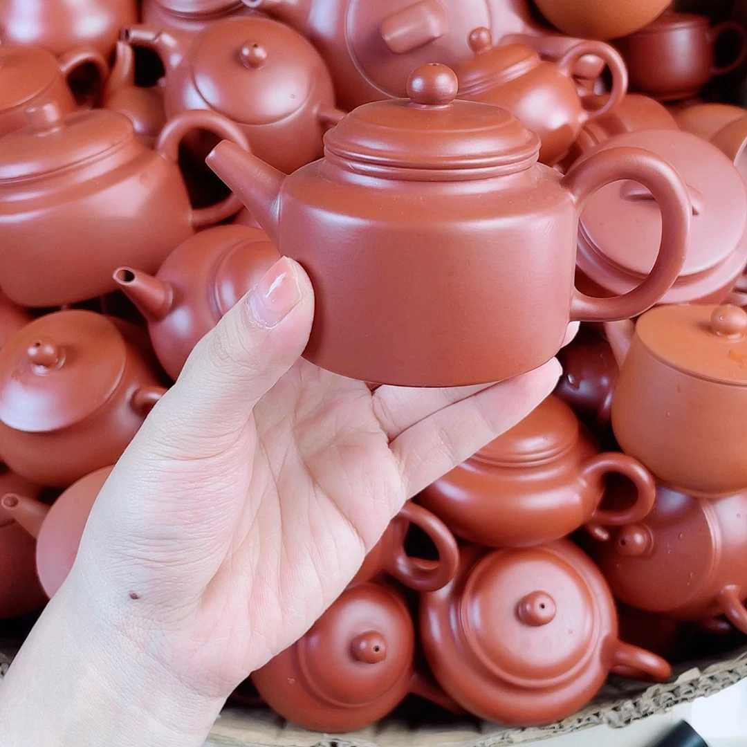 紫砂朱泥壶德钟120