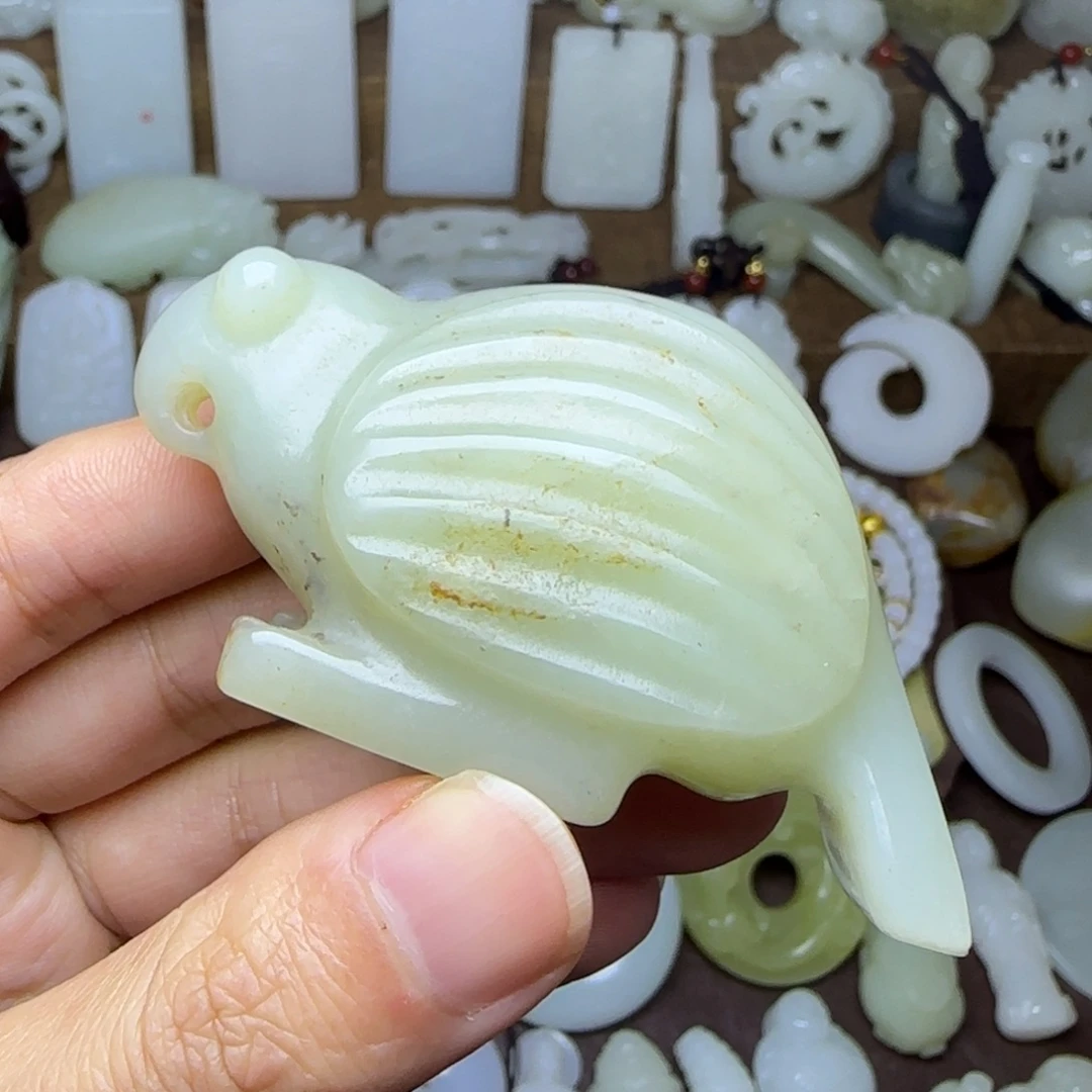 和田玉未镶嵌挂件