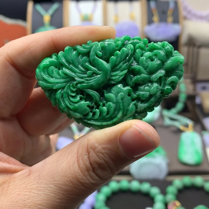 翡翠未镶嵌吊坠(不含链)