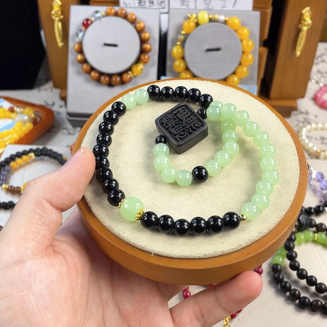 和田玉手饰银S925镀金镶嵌