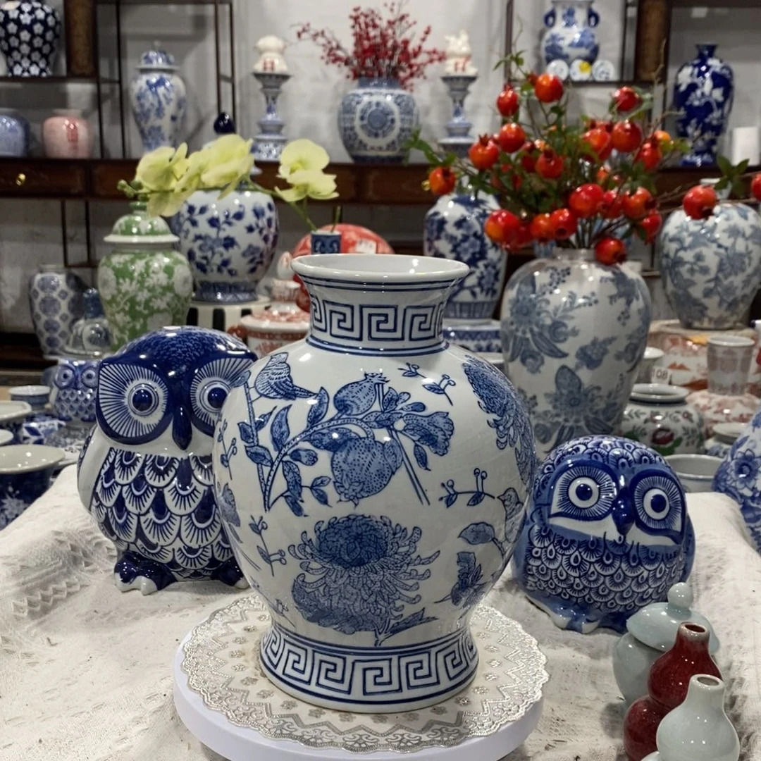【闪购商品】摆件石榴花瓶摆件……