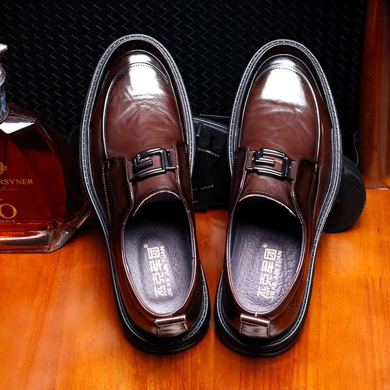 【断码清仓】【黑色42】【棕色40】头层牛皮皮鞋男真皮商务正装皮鞋