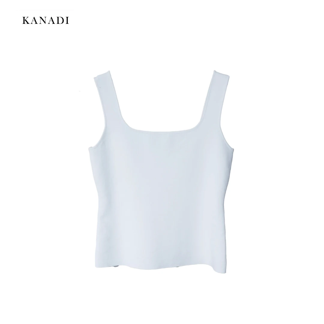 【KANADI】妮家白色背心吊带 K0329设计师百搭简约