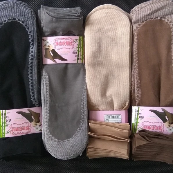 女防臭春秋女袜子短袜对对袜短丝袜天鹅绒成人防滑脚底薄款短筒袜