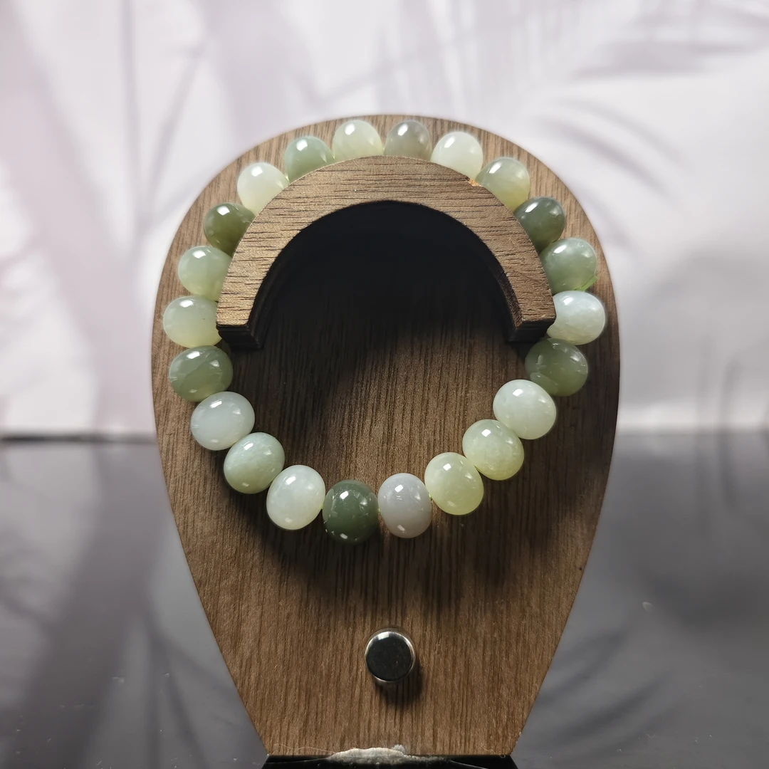 Q和田玉多宝算盘珠手串1722