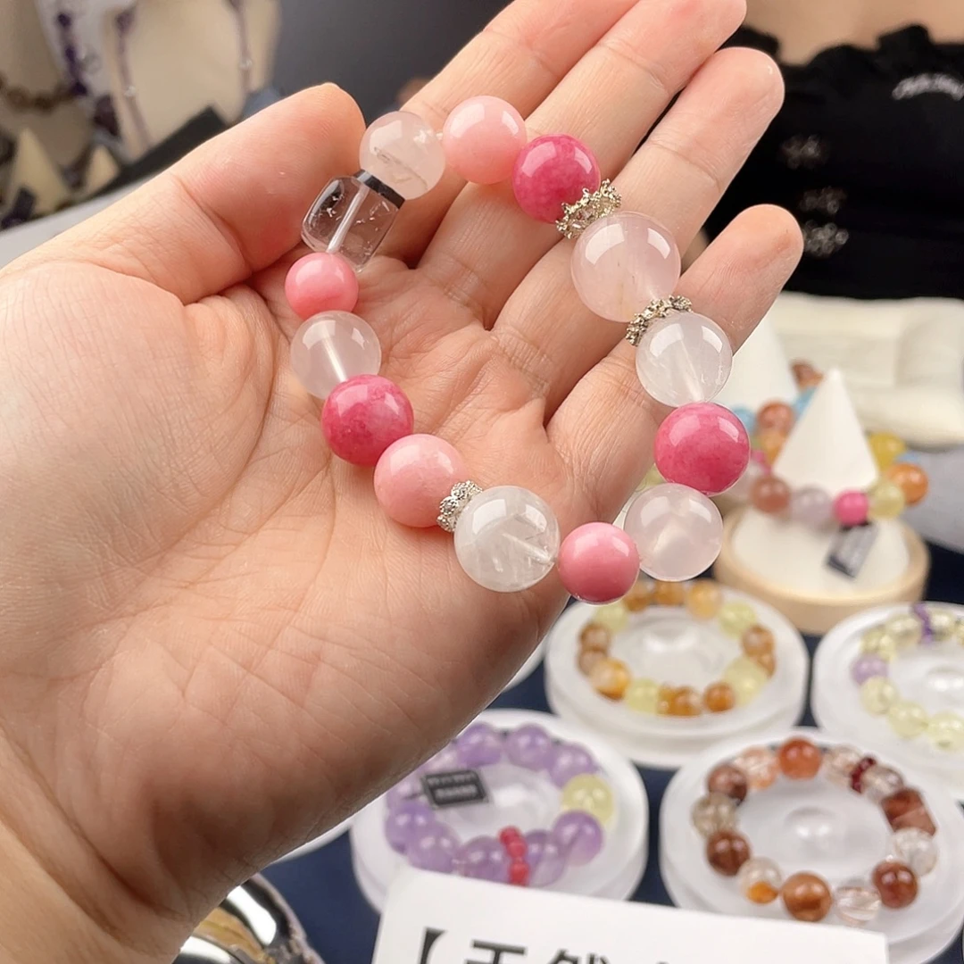 银S925镀金镶嵌手链水晶