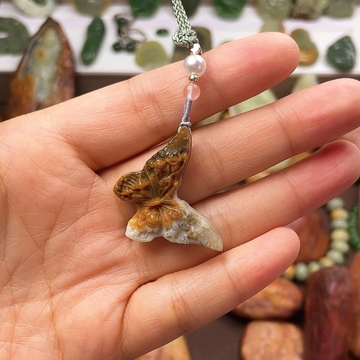 蛇纹石玉手链合金