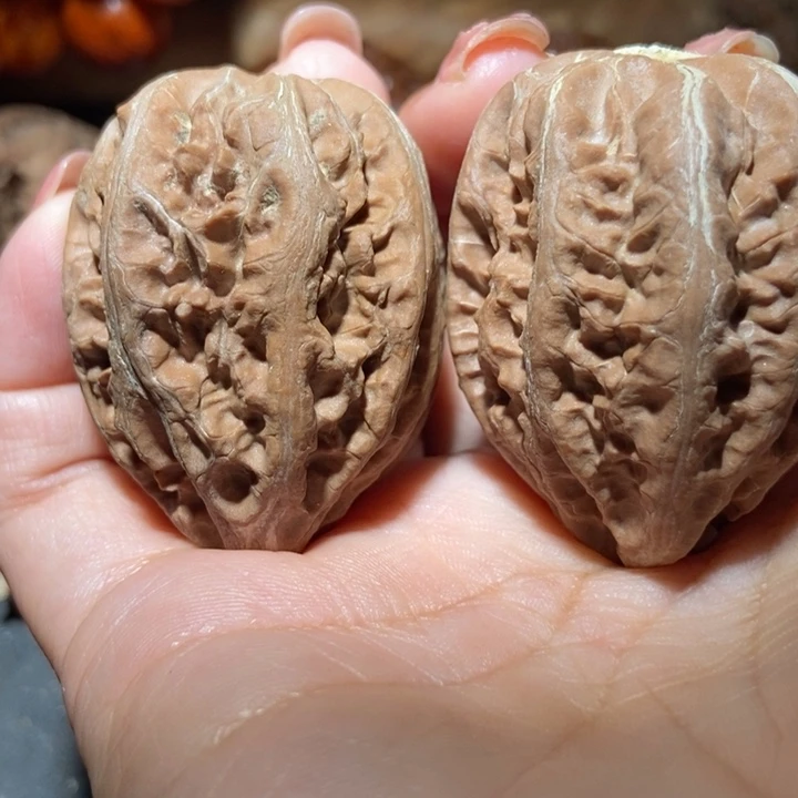 把件文玩核桃东北楸子小雪55