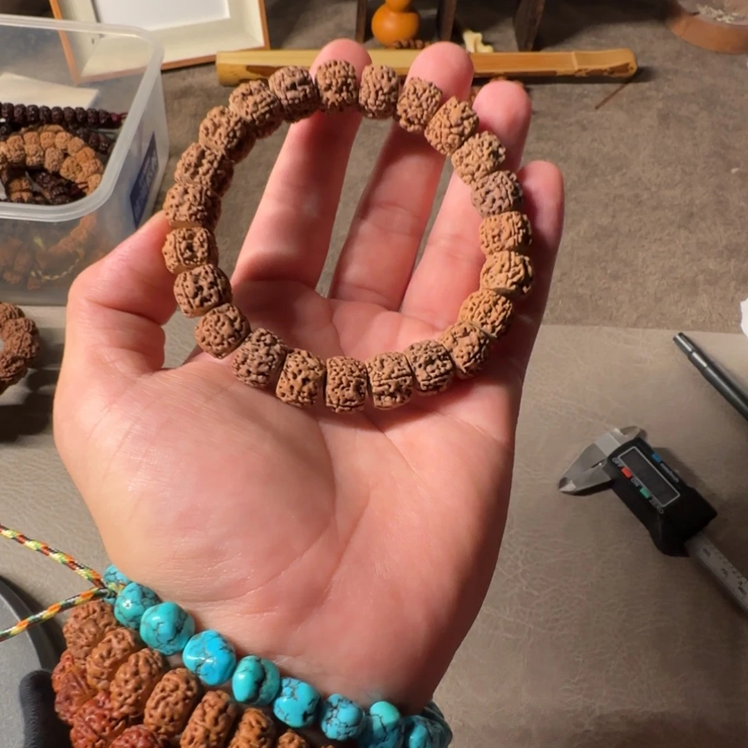 金刚菩提吊坠13.6 盘龙藏切手持