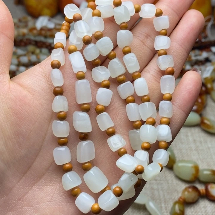 和田玉未镶嵌手链