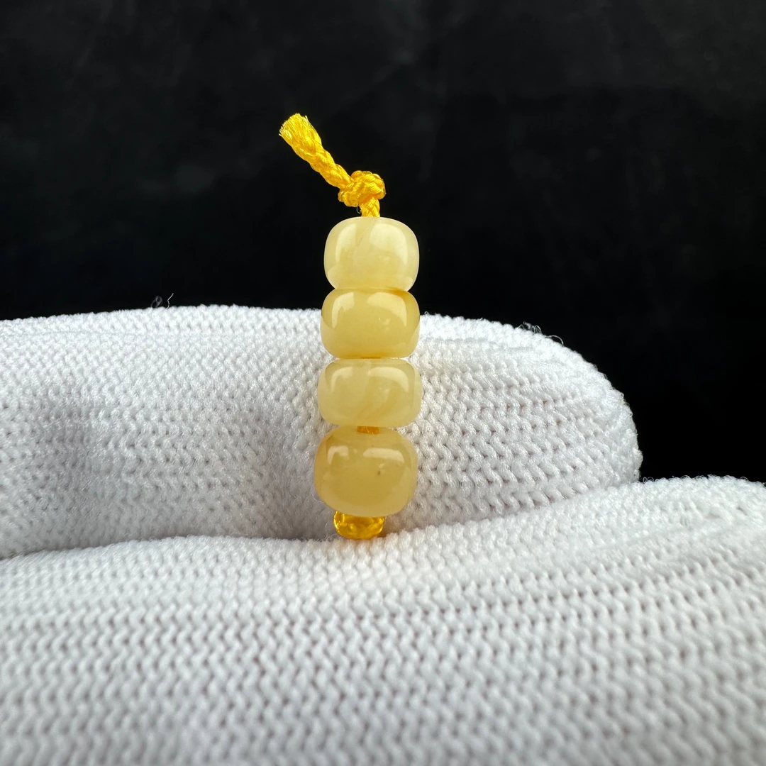 D1374天然蜜蜡 隔珠 6mm支持复检