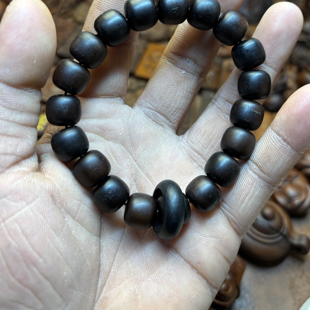 雷击枣木苹果珠1.2跑环手串