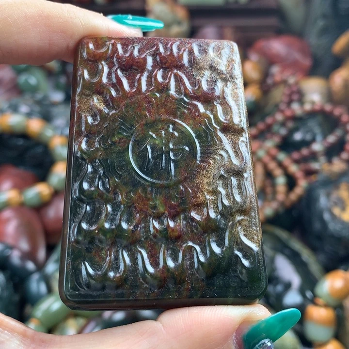 岫岩河磨玉（透闪石质玉）把件未镶嵌