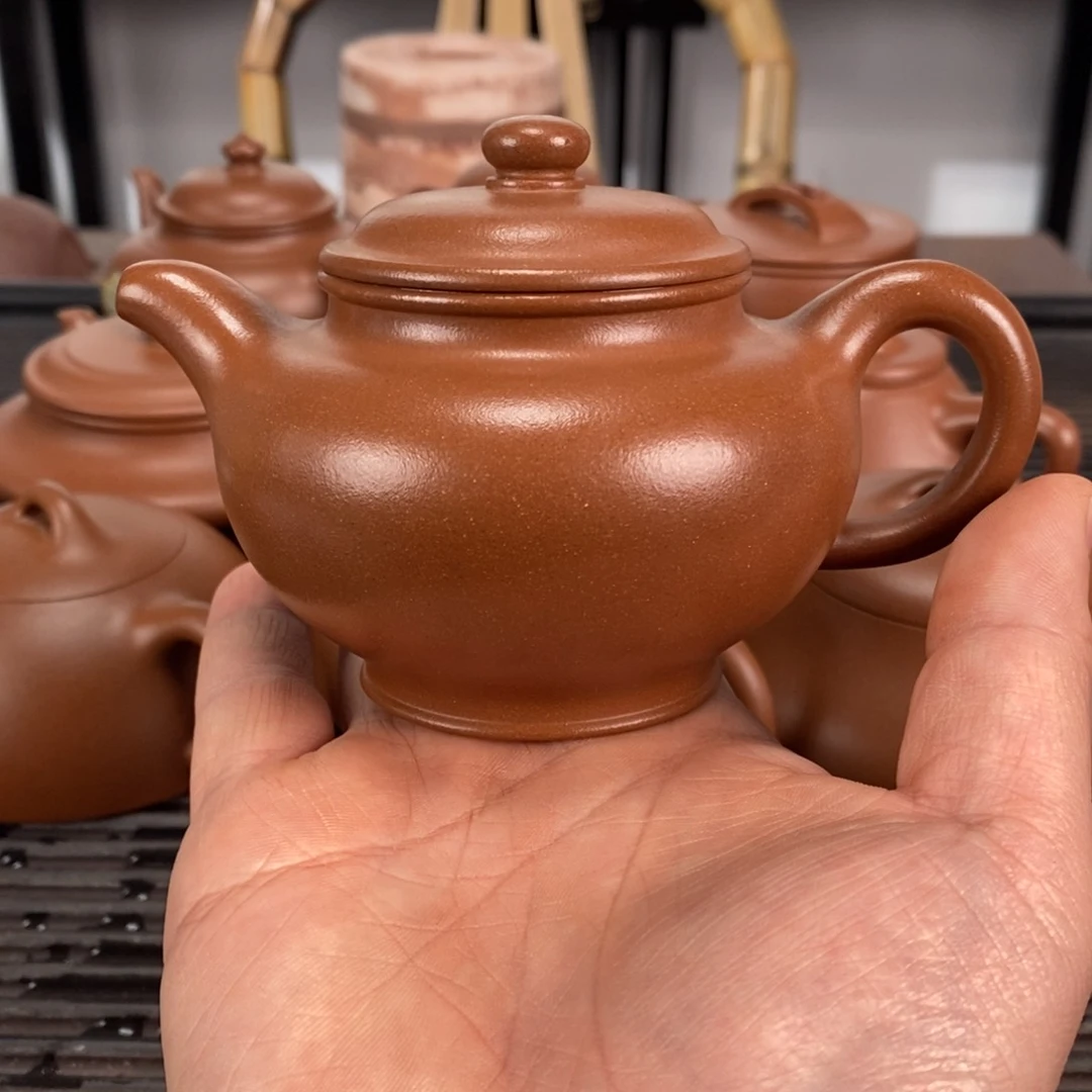 紫砂茶壶台西紫泥掇只容量190毫升