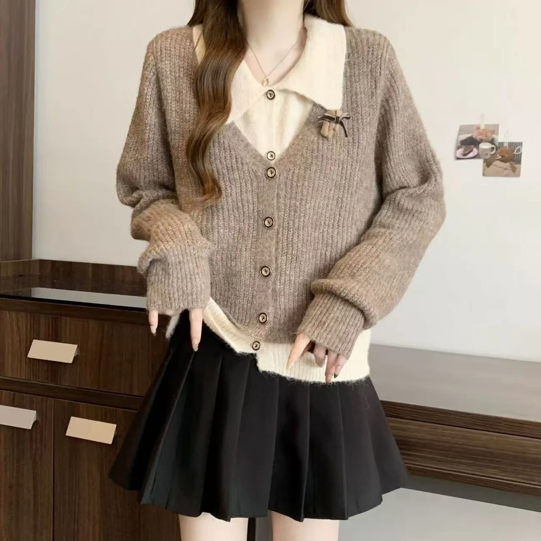 101-150  (需直播间实时下单）减龄毛衣开衫女秋冬新款