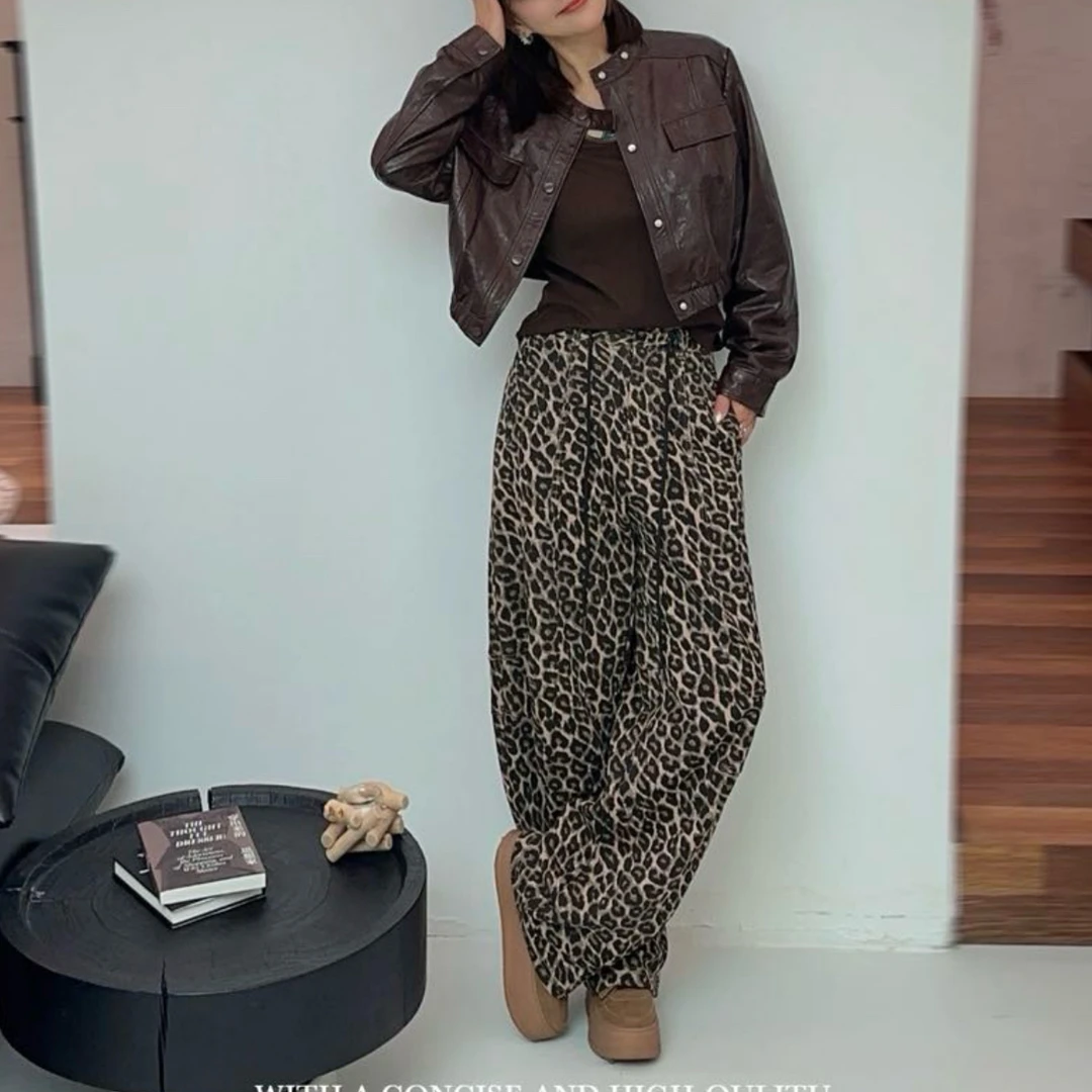 XULI'S EPOCH豹纹花色设计裤·SL2185·发回来拉黑