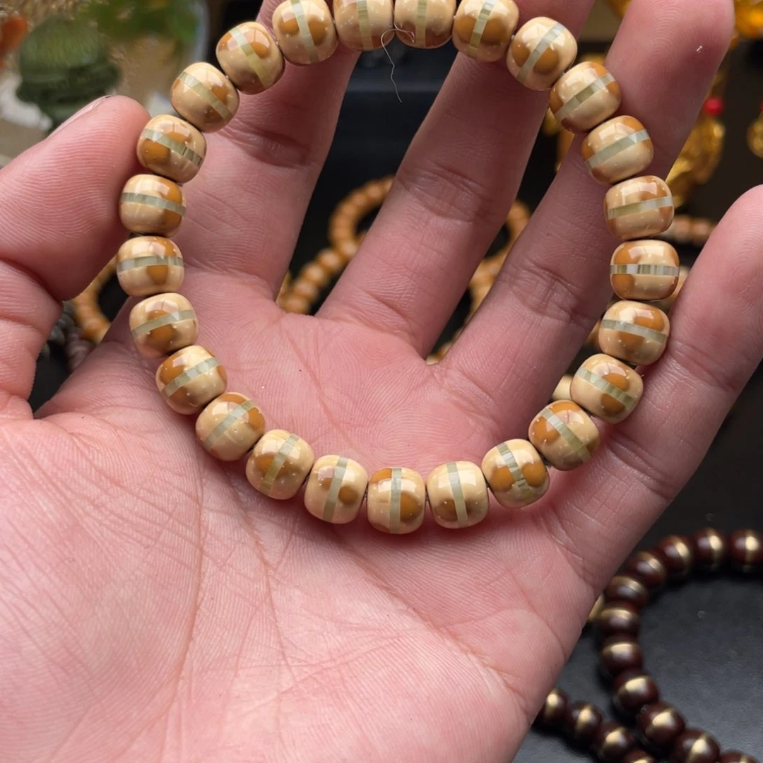 紫金鼠手串我****^精品一线天三代花皮S27