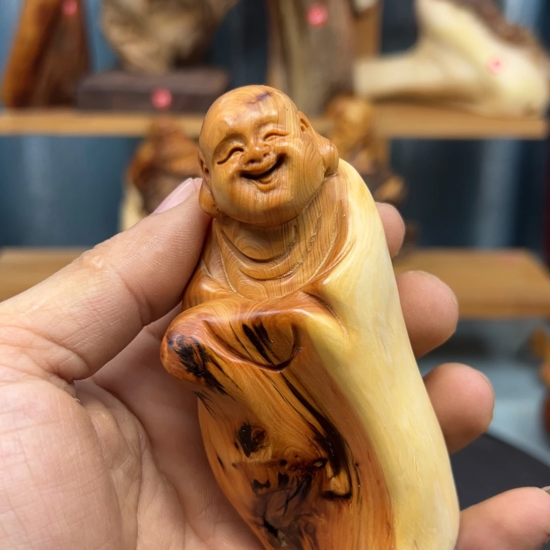 木光*崖柏木摆件手把件