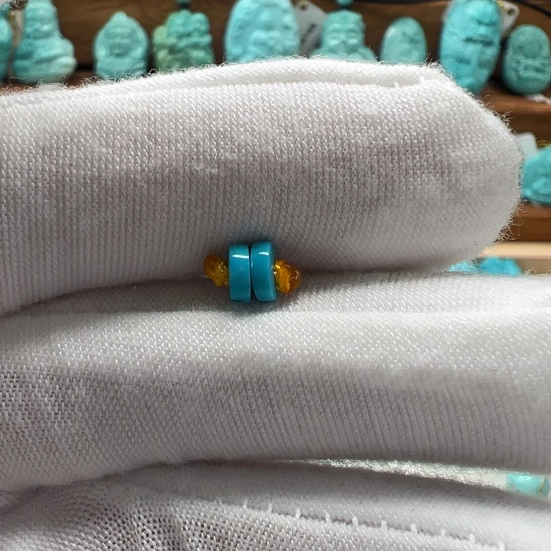 绿松石未镶嵌隔片5mm
