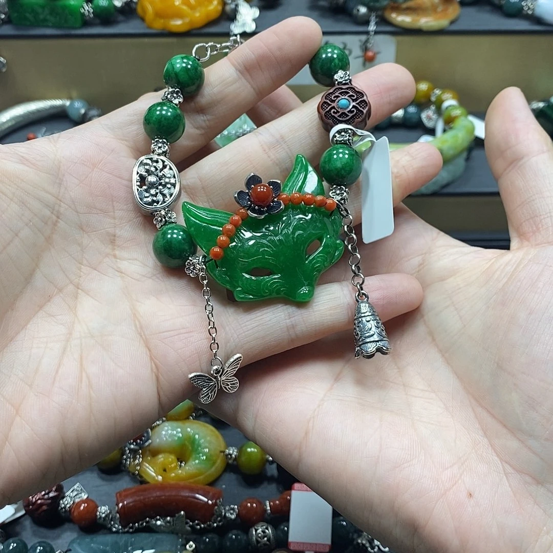 果***朵未镶嵌手链翡翠手链