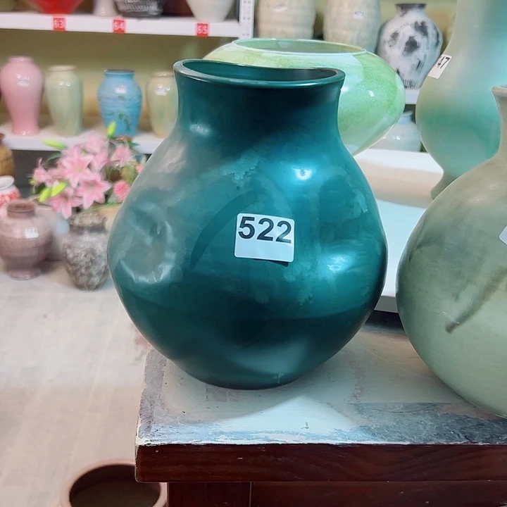 苗***毛白泥花瓶口10，高24，522，摆件