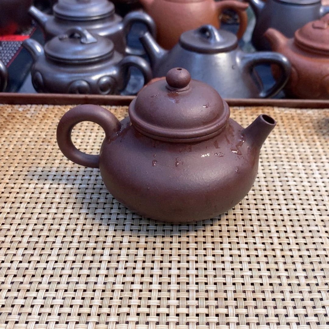 茶壶紫砂宜兴原矿紫泥160cc