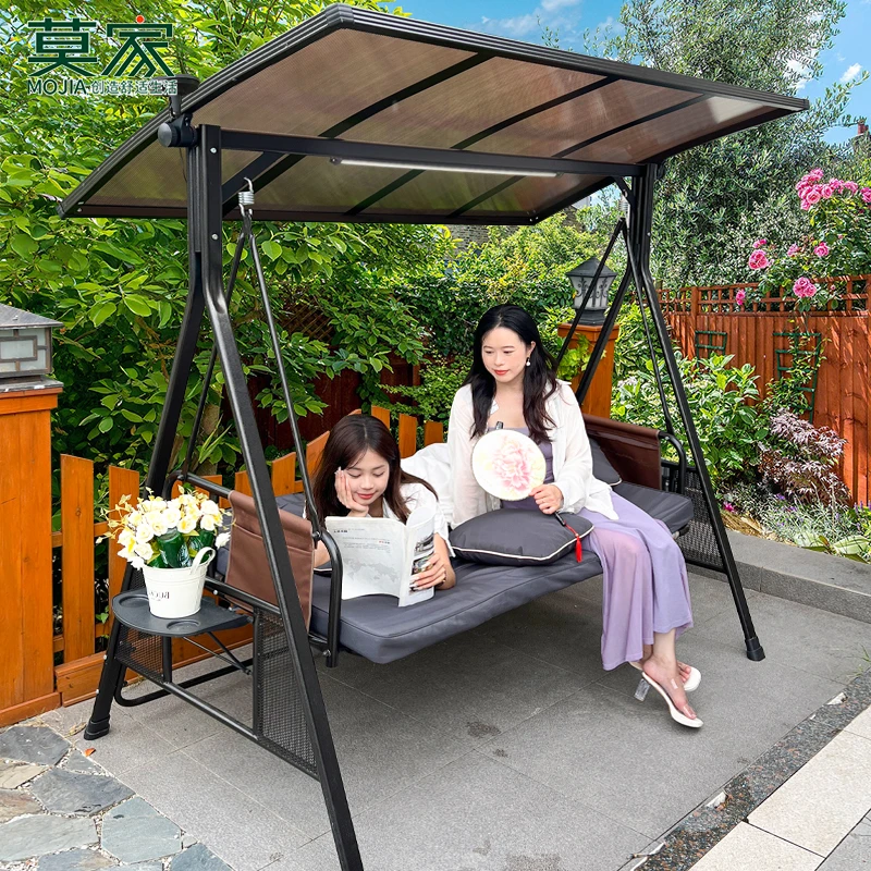 【莫家品牌】可躺可坐户外秋千别墅庭院花园露台舒适稳固两用秋千