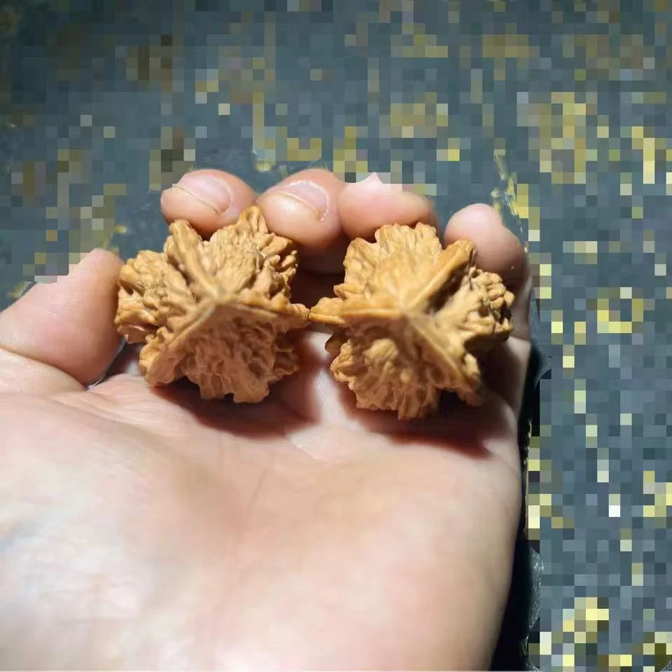 天然全品葫芦三棱文玩核桃边37-35-35高35可手把玩