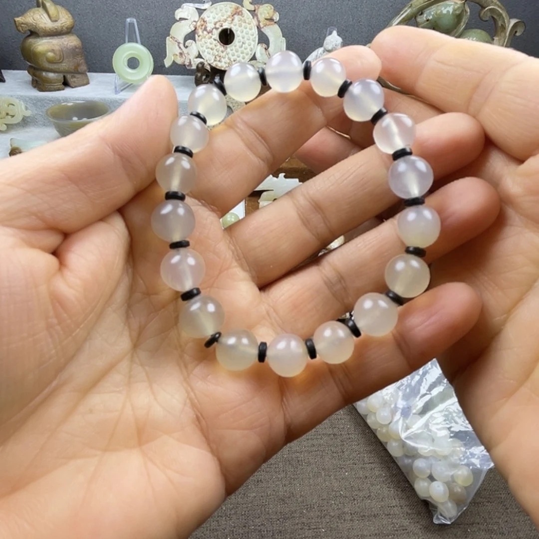 九***星玛瑙/玉髓未镶嵌手链