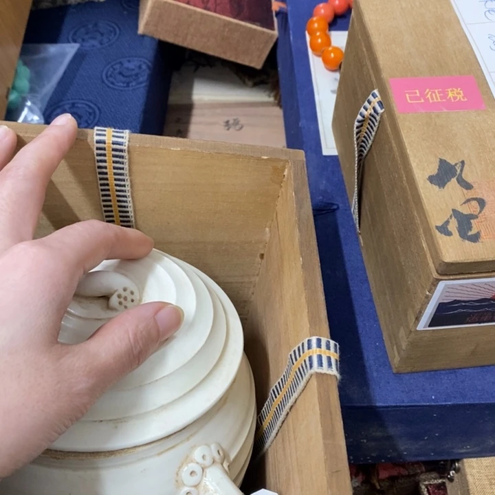 瓷片春**雨哈中古工艺品树脂