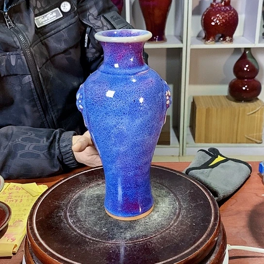 摆件尚峰钧窑作品新疆不包邮