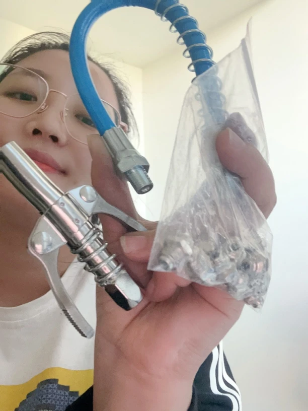 双手柄齿轮式黄油嘴高压注油嘴