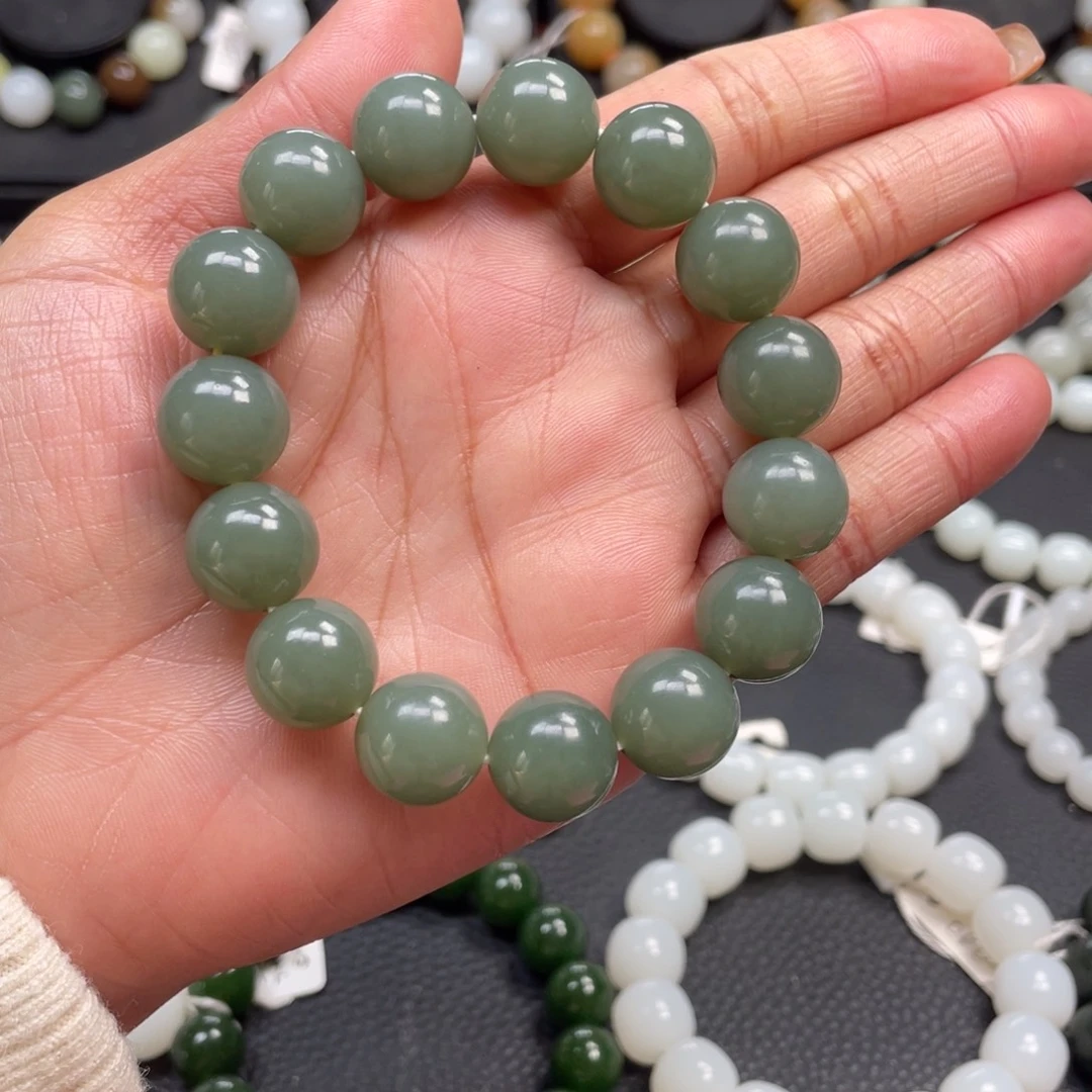 和田玉未镶嵌手链