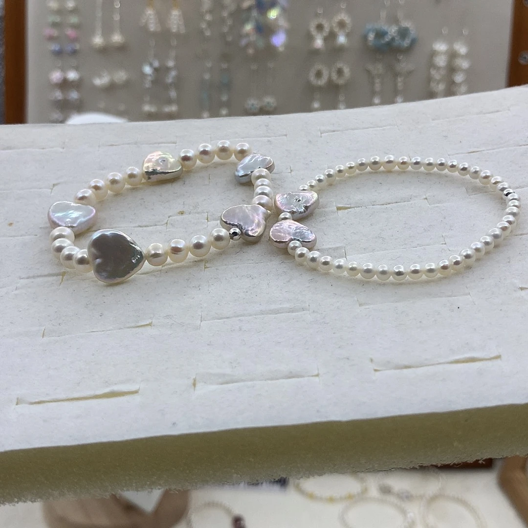 耳饰淡水珍珠银S925镶嵌