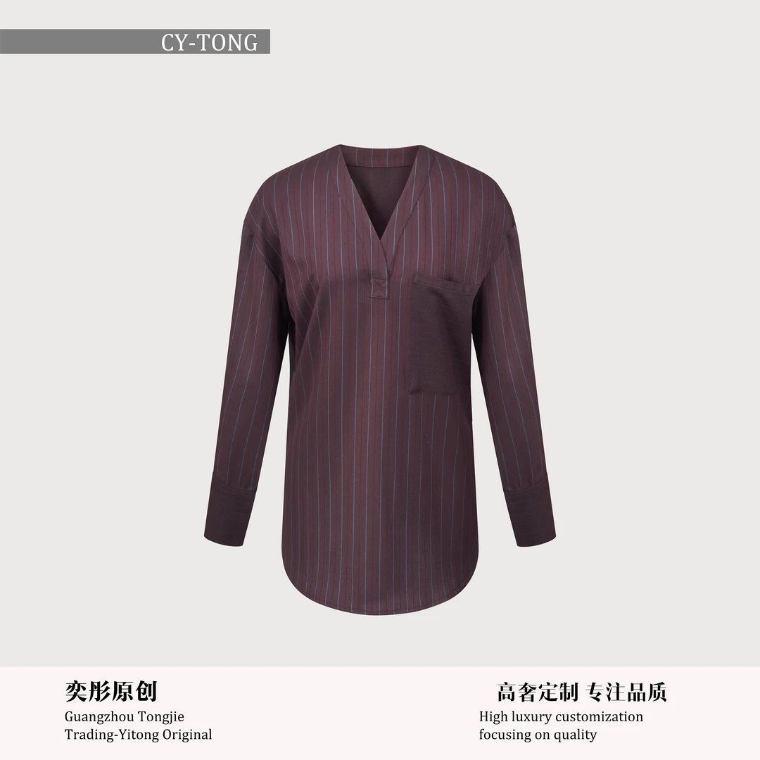 【彤姐原创】冬季气质设计感轻奢休闲时尚百搭打底上衣TWCY4319