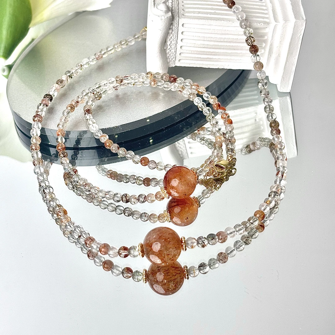 【胶花财团】黑金超胶花项链4-15mm面小仙多样性发其一