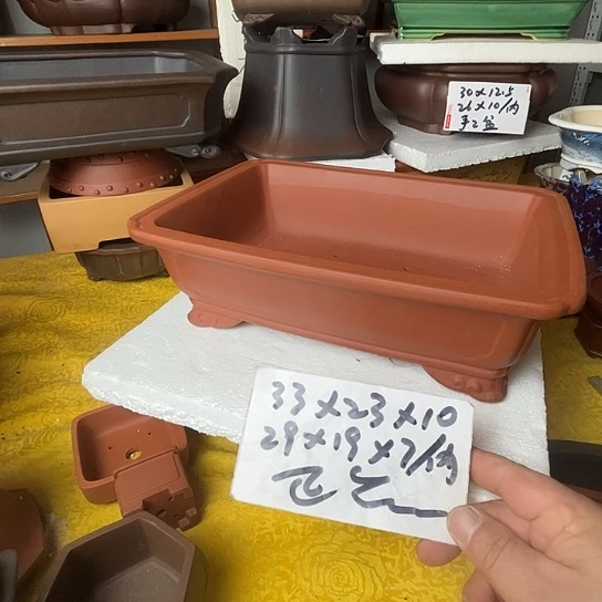 宜兴紫砂花盆一个